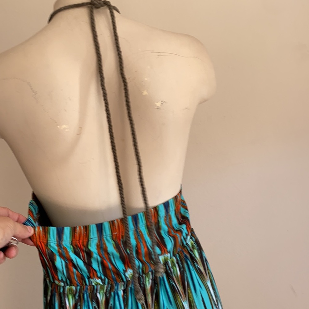 Sexy maxi dress 2X with neckline beaded detail - Picture 4 of 4